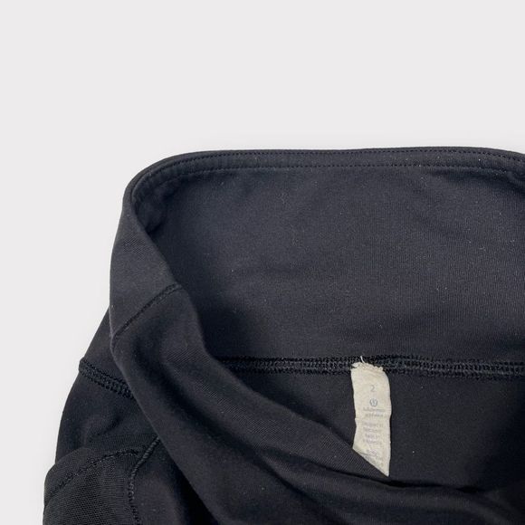 Lululemon Fit Physique Tight 2 Black Full On Luon Compression Leggings Tights - Picture 7 of 8